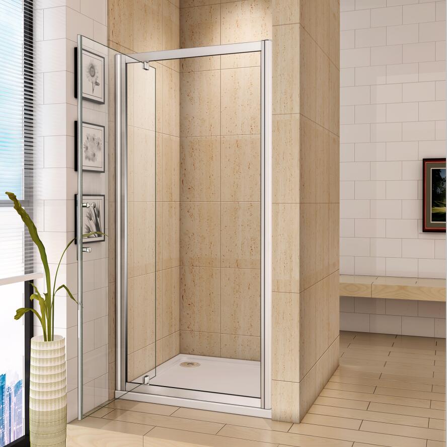 Bifold Quadrant Sliding Pivot Wet Room shower Enclosure Glass Chrome